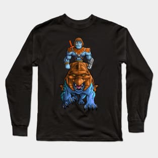 Battle Damage Faker with Faker Battlecat Long Sleeve T-Shirt